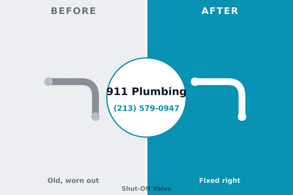 Before and after: plumbing company Bellville, TX